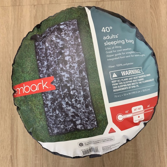 Other - 40 Degree Sleeping Bag Gray - Embark Camping